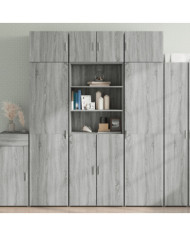 Armoire de rangement sonoma gris 70x42,5x225 cm | Mobilier & Déco