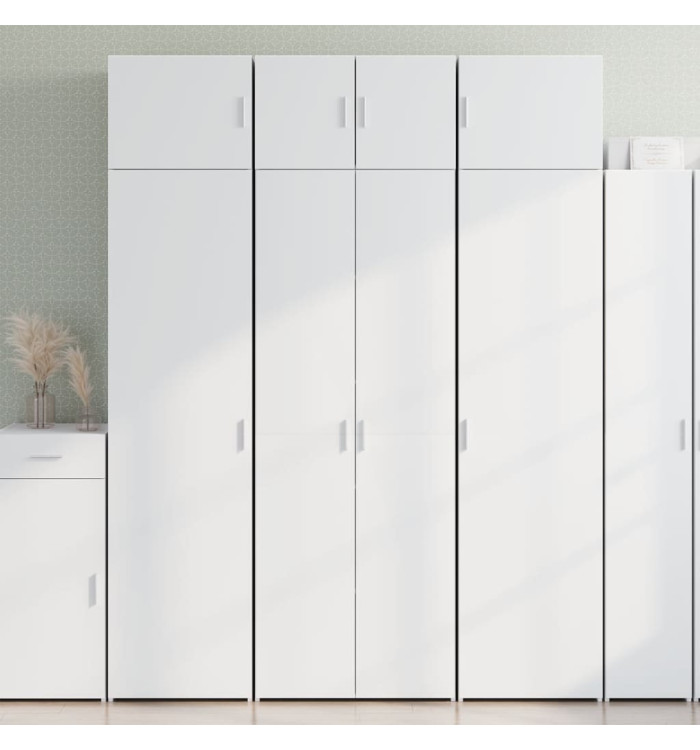 Armoire de rangement blanc 70x42,5x225 cm bois d'ingénierie | Mobilier & Déco
