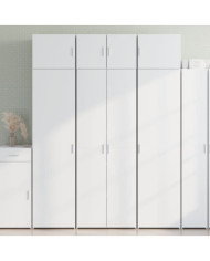 Armoire de rangement blanc 70x42,5x225 cm bois d'ingénierie | Mobilier & Déco