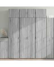 Armoire de rangement sonoma gris 70x42,5x225 cm | Mobilier & Déco