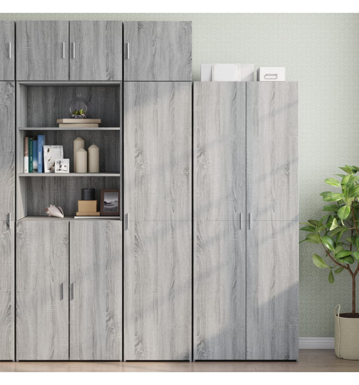 Armoire de rangement mince sonoma gris 45x42,5x225 cm | Mobilier & Déco
