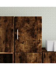 Armoire murale chêne fumé 30x42,5x40 cm bois d'ingénierie | Mobilier & Déco