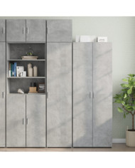 Armoire de rangement mince gris béton 45x42,5x225 cm | Mobilier & Déco