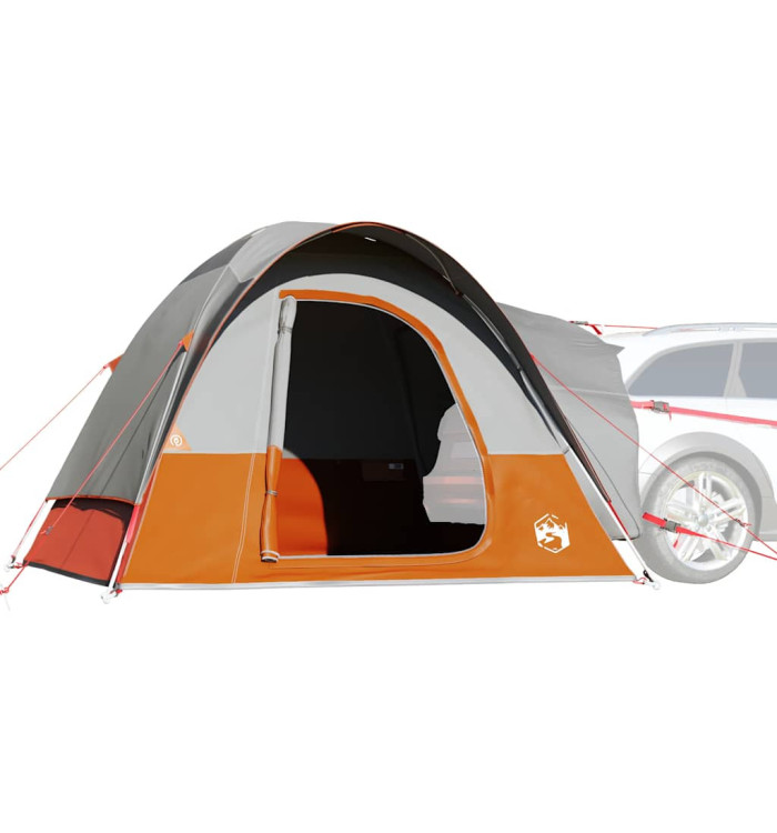 Tente de voiture 4 personnes gris et orange imperméable | Mobilier & Déco