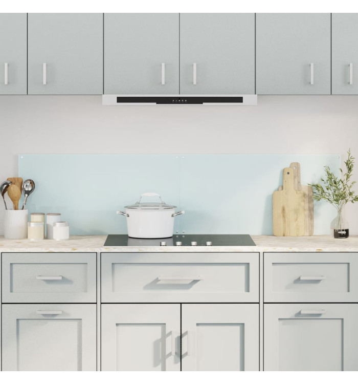 Dosserets de cuisine 2 pcs blanc 80x40 cm verre trempé | Mobilier & Déco