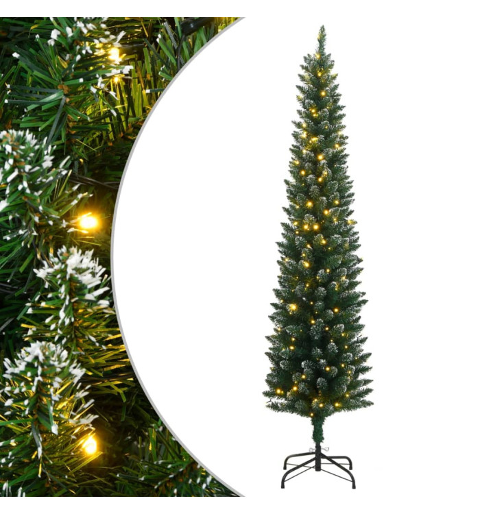 Sapin de Noël artificiel mince 150 LED 150 cm | Mobilier & Déco