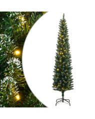 Sapin de Noël artificiel mince 150 LED 150 cm | Mobilier & Déco