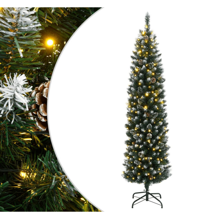 Sapin de Noël artificiel mince 150 LED 120 cm | Mobilier & Déco