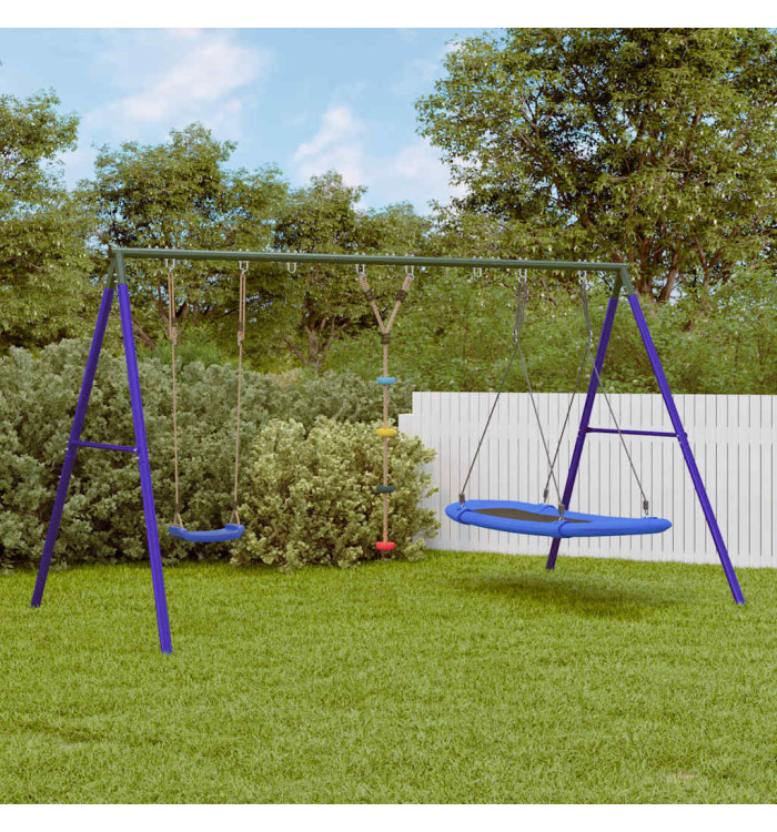 Jeu extérieur avec balançoire, balançoire à disque et nid | Mobilier & Déco