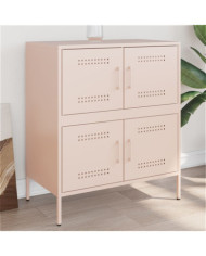 Buffet rose 68x39x79 cm acier | Mobilier & Déco
