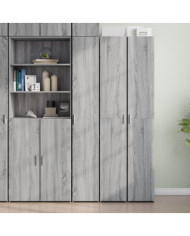 Buffet haut sonoma gris 30x42,5x185 cm bois d'ingénierie | Mobilier & Déco