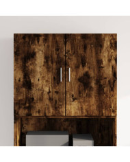 Armoire murale chêne fumé 80x42,5x64 cm bois d'ingénierie | Mobilier & Déco