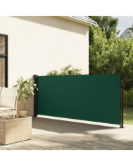 Auvent latéral rétractable vert foncé 120x500 cm | Mobilier & Déco