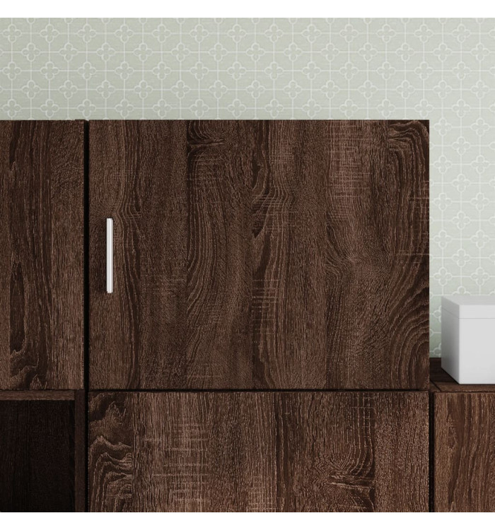 Armoire murale chêne marron 50x42,5x40 cm bois d'ingénierie | Mobilier & Déco