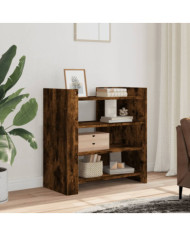 Buffet chêne fumé 73,5x35x75 cm bois d'ingénierie | Mobilier & Déco