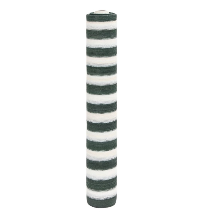 Filet brise-vue vert et blanc 1,2x10 m PEHD 75 g/m² | Mobilier & Déco