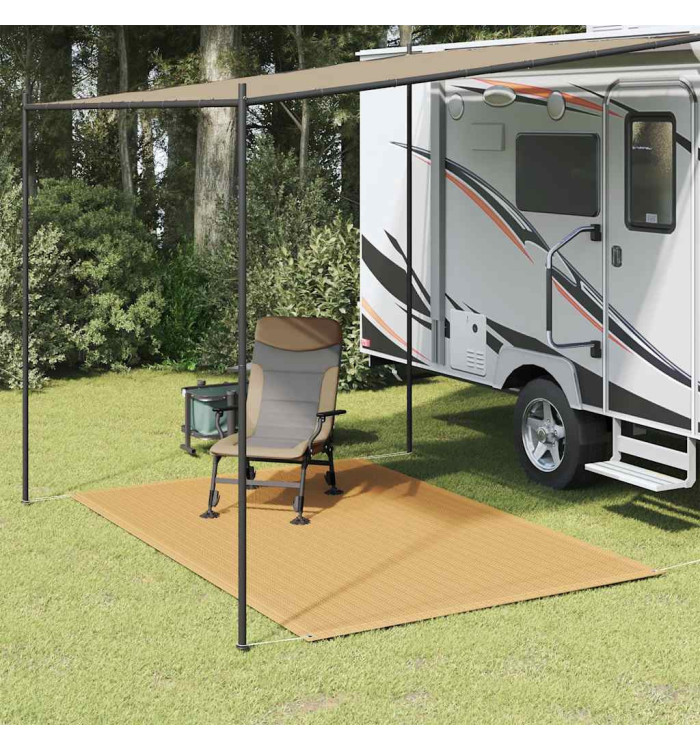 Tapis de tente sable 250x200 cm PEHD | Mobilier & Déco