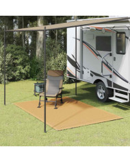 Tapis de tente sable 250x200 cm PEHD | Mobilier & Déco
