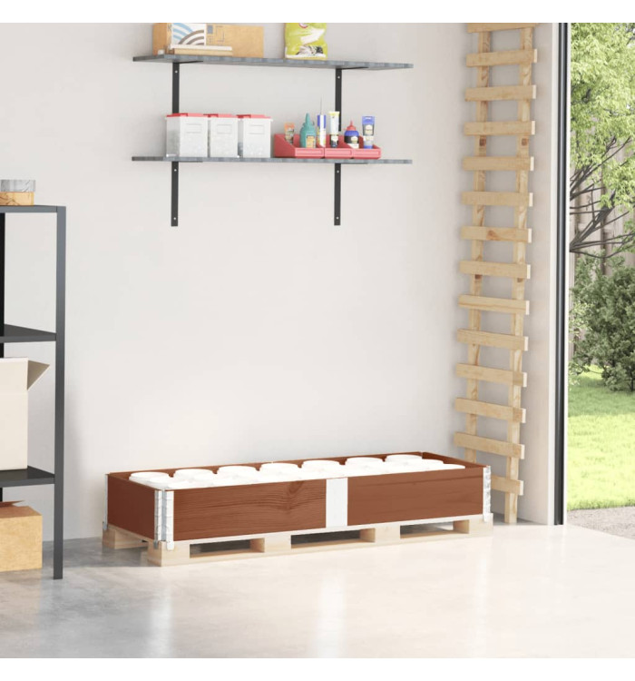 Collier de palette marron 150x50 cm bois de pin solide | Mobilier & Déco