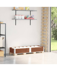Collier de palette marron 150x50 cm bois de pin solide | Mobilier & Déco
