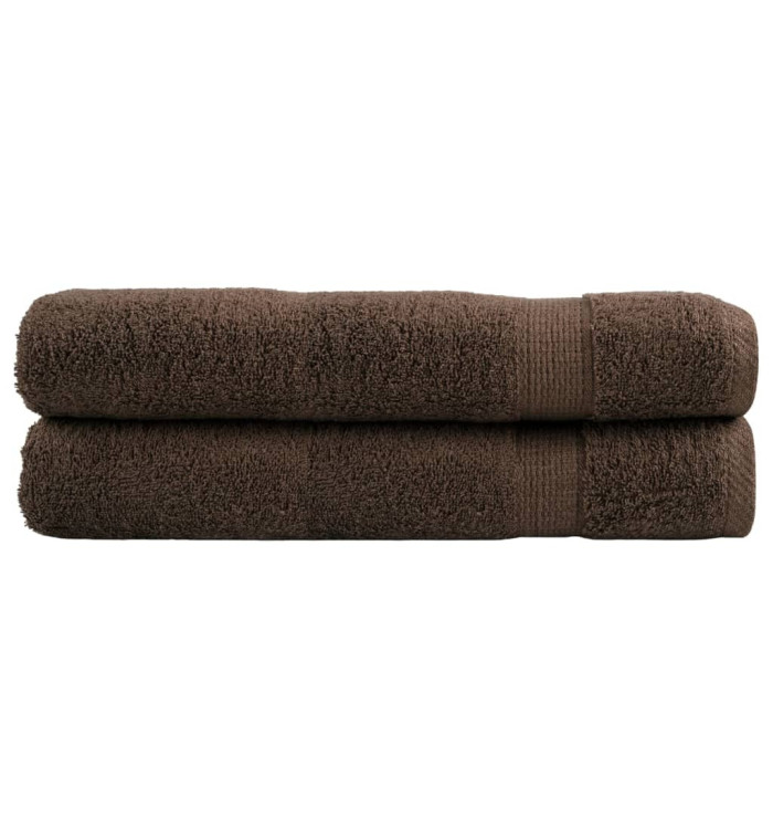 Serviettes de sauna de qualité supérieure SOLUND 2 pcs marron | Mobilier & Déco