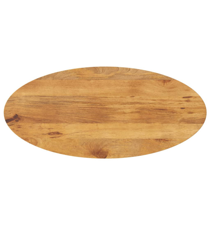 Dessus de table 110x50x2,5 cm ovale bois massif de manguier | Mobilier & Déco