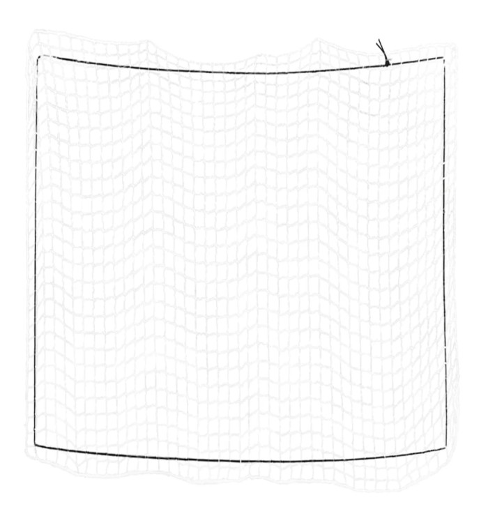 Filet pour remorque avec corde élastique blanc 3x3 m PP | Mobilier & Déco