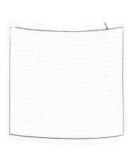 Filet pour remorque avec corde élastique blanc 3x3 m PP | Mobilier & Déco