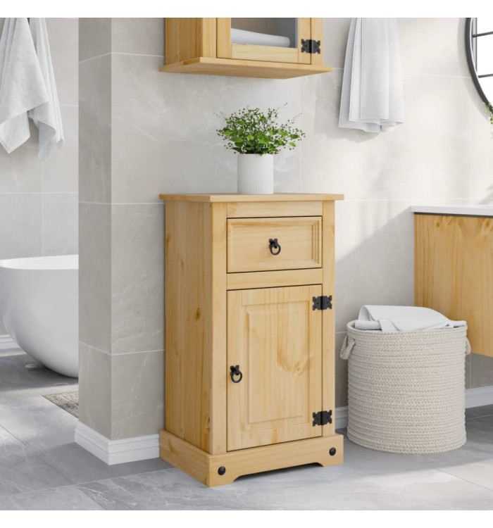 Armoire de salle de bain Corona 45x33x80 cm bois de pin massif | Mobilier & Déco