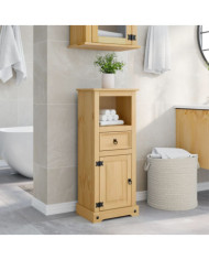 Armoire de salle de bain Corona 45x33x110 cm bois de pin massif | Mobilier & Déco