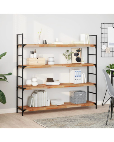 Étagères flottantes 4 pcs 140x30x4 cm acacia massif à l'huile | Mobilier & Déco