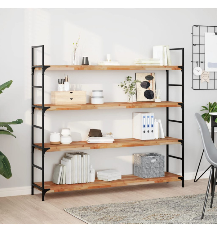 Étagères flottantes 4 pcs 140x30x4 cm acacia massif à l'huile | Mobilier & Déco
