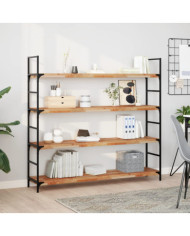 Étagères flottantes 4 pcs 140x30x4 cm acacia massif à l'huile | Mobilier & Déco