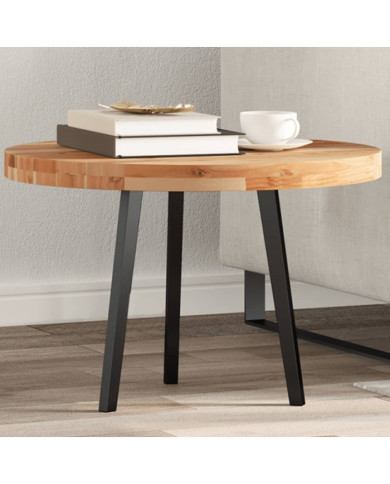 Dessus de table rond Ø60x4 cm bois massif d'acacia | Mobilier & Déco