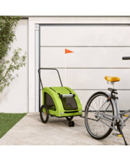 Remorque de vélo pour animaux de compagnie vert | Mobilier & Déco