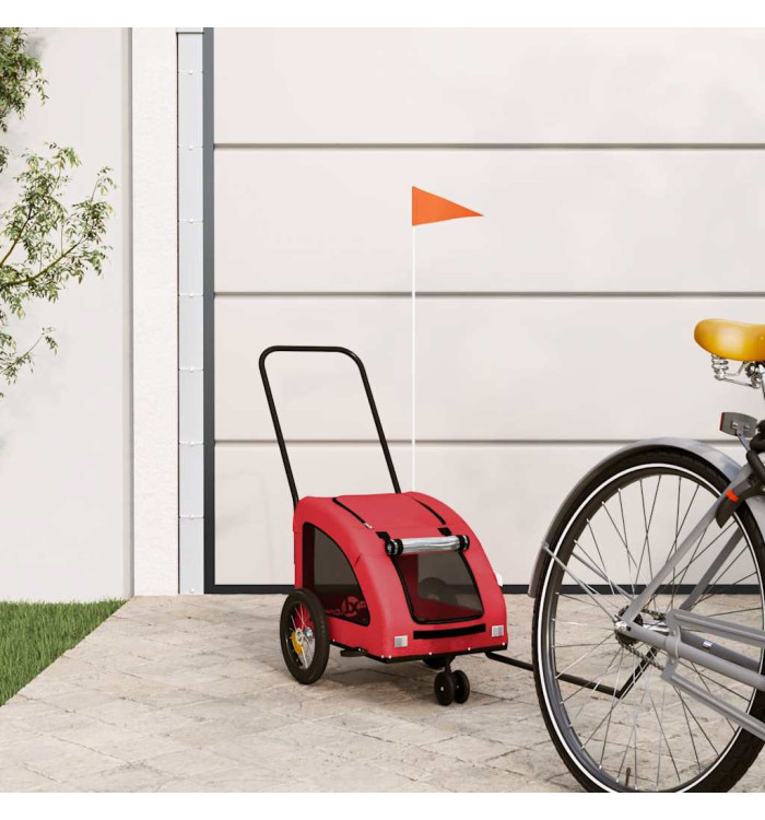 Remorque de vélo pour animaux de compagnie rouge | Mobilier & Déco