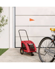 Remorque de vélo pour animaux de compagnie rouge | Mobilier & Déco