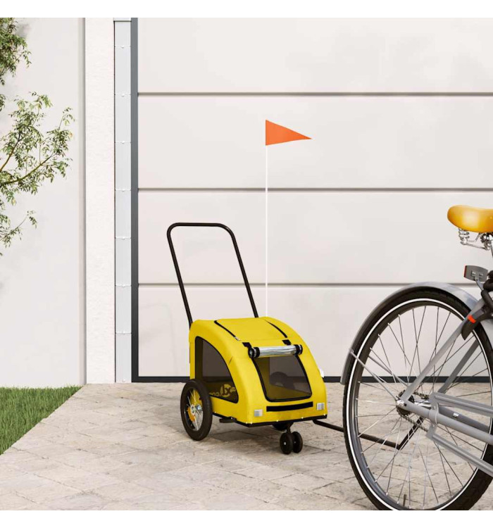 Remorque de vélo pour animaux de compagnie jaune | Mobilier & Déco