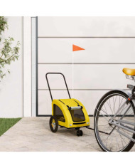 Remorque de vélo pour animaux de compagnie jaune | Mobilier & Déco