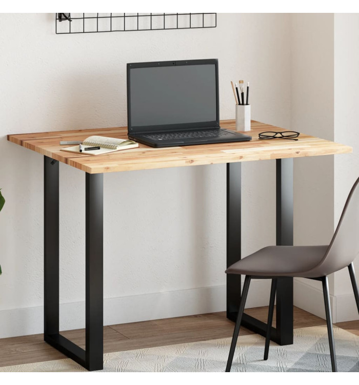 Dessus de table rectangulaire 100x80x2 cm bois massif d'acacia | Mobilier & Déco
