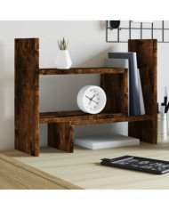 Organisateur de bureau chêne fumé 38,5x17x39 cm bois ingénierie | Mobilier & Déco