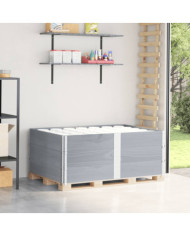 Colliers de palette 3 pcs gris 150x100 cm bois de pin solide | Mobilier & Déco