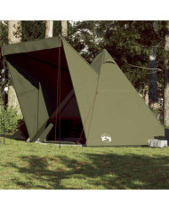 Tente familiale tipi 6 personnes vert olive imperméable | Mobilier & Déco