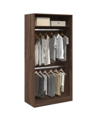 Garde-robe chêne marron 100x50x200 cm bois d'ingénierie | Mobilier & Déco
