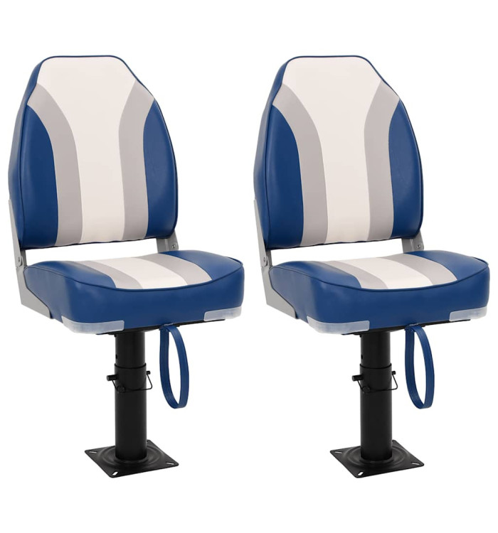 Sièges bateau lot de 2 piédestal hauteur réglable pivotant 360° | Mobilier & Déco