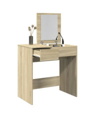 Coiffeuse avec miroir chêne sonoma 73x46,5x120 cm | Mobilier & Déco