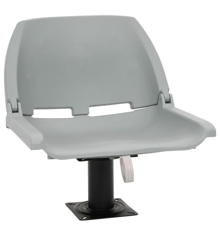 Ensemble de sièges de bateau pliables 2 pcs sans coussin gris | Mobilier & Déco