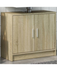 Armoire d'évier chêne sonoma 63x29x55 cm bois d'ingénierie | Mobilier & Déco