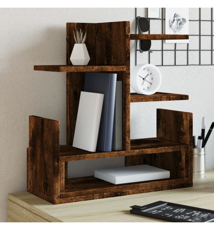 Organisateur de bureau chêne fumé 49x20x52,5 cm | Mobilier & Déco