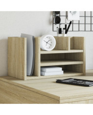 Organisateur de bureau chêne sonoma bois d'ingénierie | Mobilier & Déco